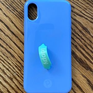 Loopy periwinkle iPhone X case